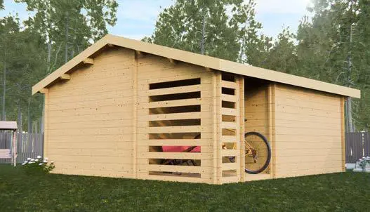 Garage de madera LUGANO Tarragona Lleida Barcelona Girona Cataluña