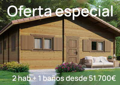 Casa de madera en oferta TINTO