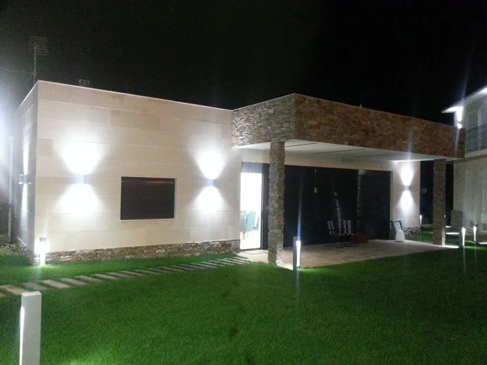 Casa de entramado ligero moderna en planta