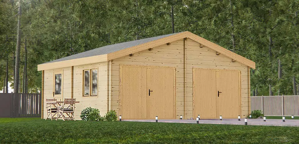 Garaje de de madera en Gerona construccion garajes