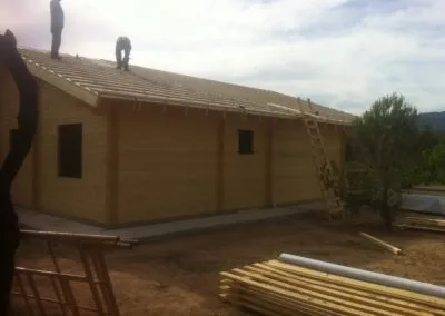 Construcción de casa de madera en Valls Tarragona modelo Latina 126
