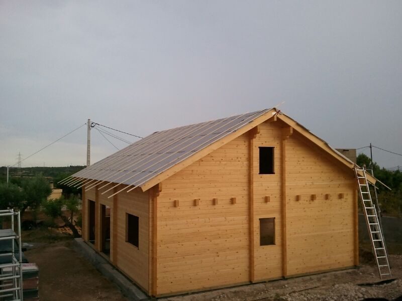 construcción de casa de madera en Manresa