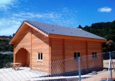 Casa de madera en Tarragona sistema nórdico con cámara