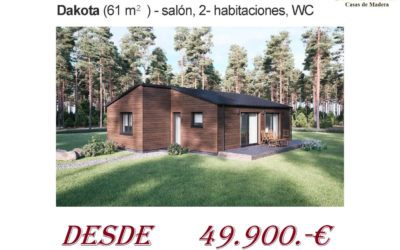 OFERTA Casa de madera SIP –  Modelo DAKOTA
