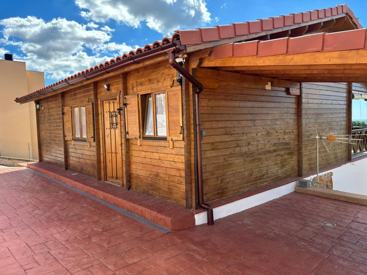 Casa de madera vespella Fabracada en Fustahogar Tarragona